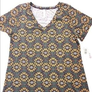 NWT LuLaRoe Christy Tee Women's Size Small Aztec